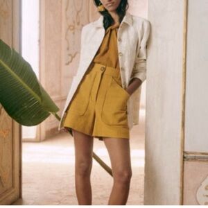 Sézane Mustard Yellow Women's Shorts